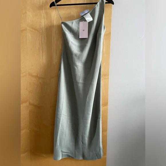 BHLDN Audrie Midi Satin Dress - Picture 5 of 6